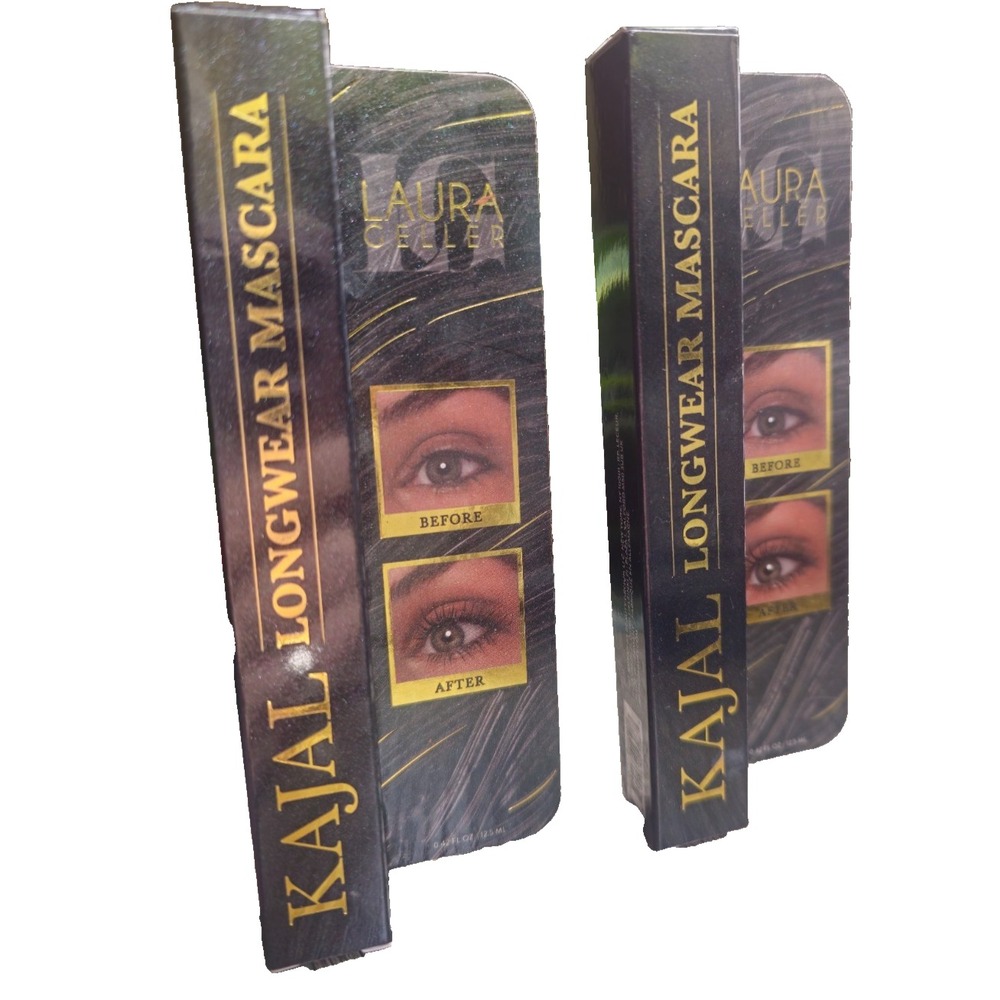 2 Laura Geller Kajal Longwear Volumizing Liquid Mascaras Black 0.42 fl oz